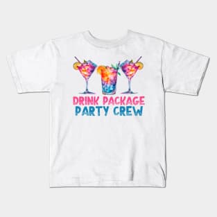 Drink Package Party Crew - Cruise Kids T-Shirt